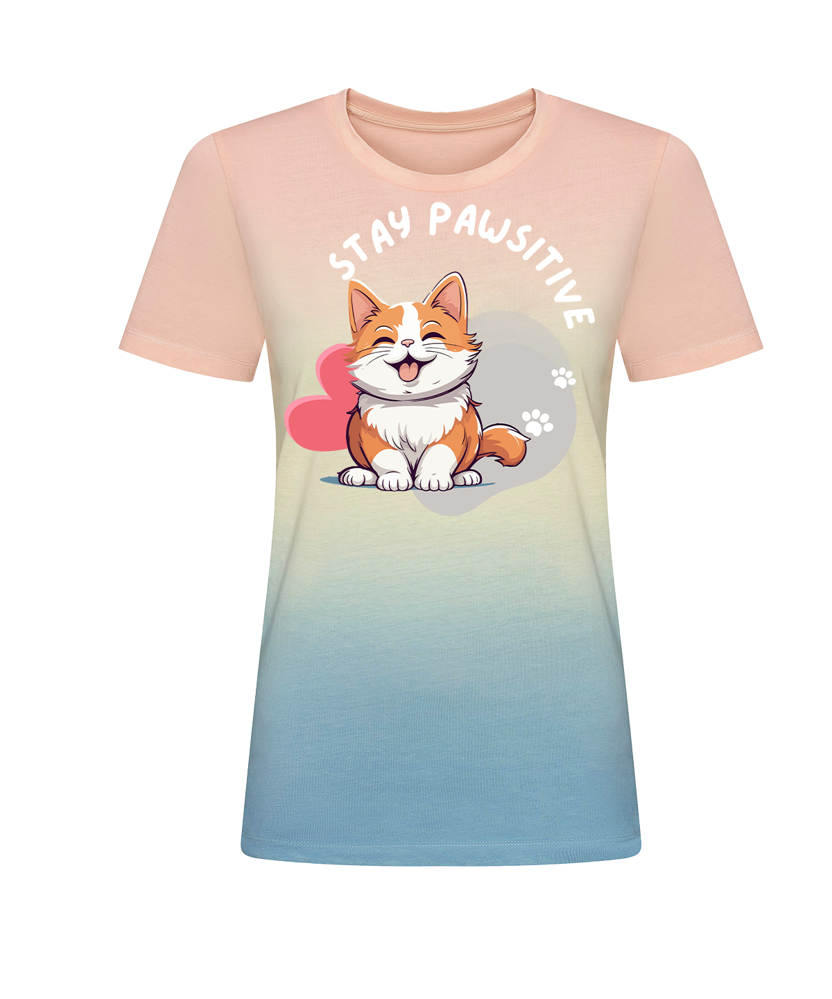 Stay Pawsitive - Cat T-Shirt