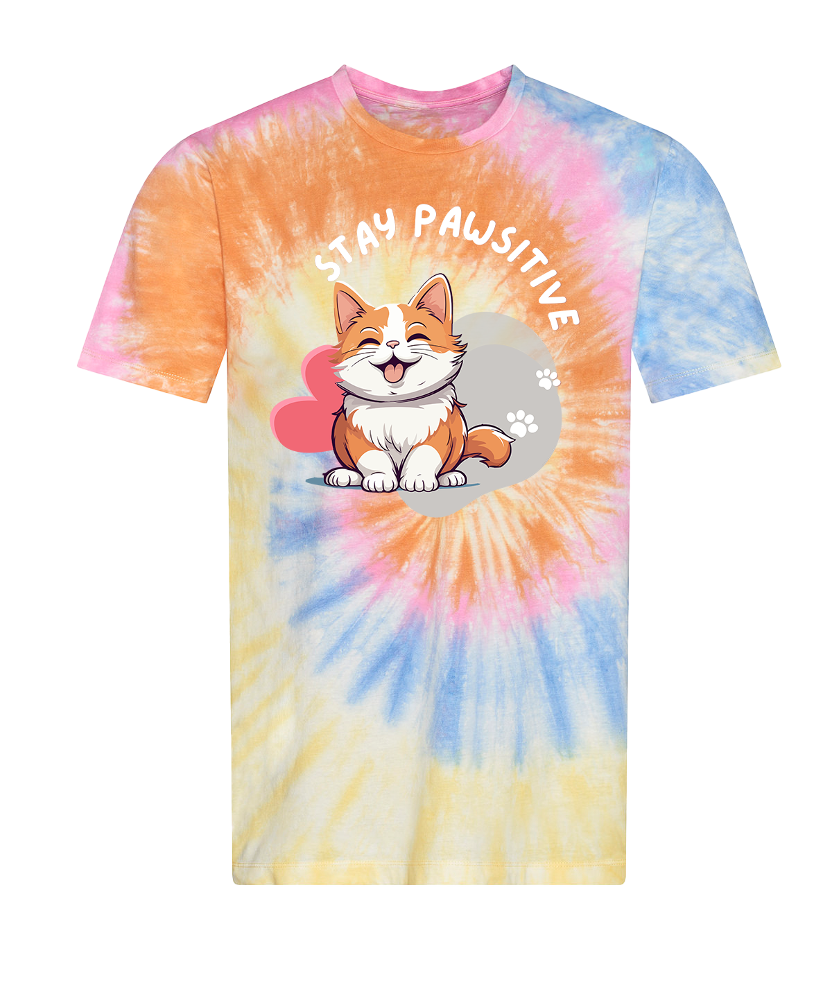 Stay Pawsitive - Cat T-Shirt