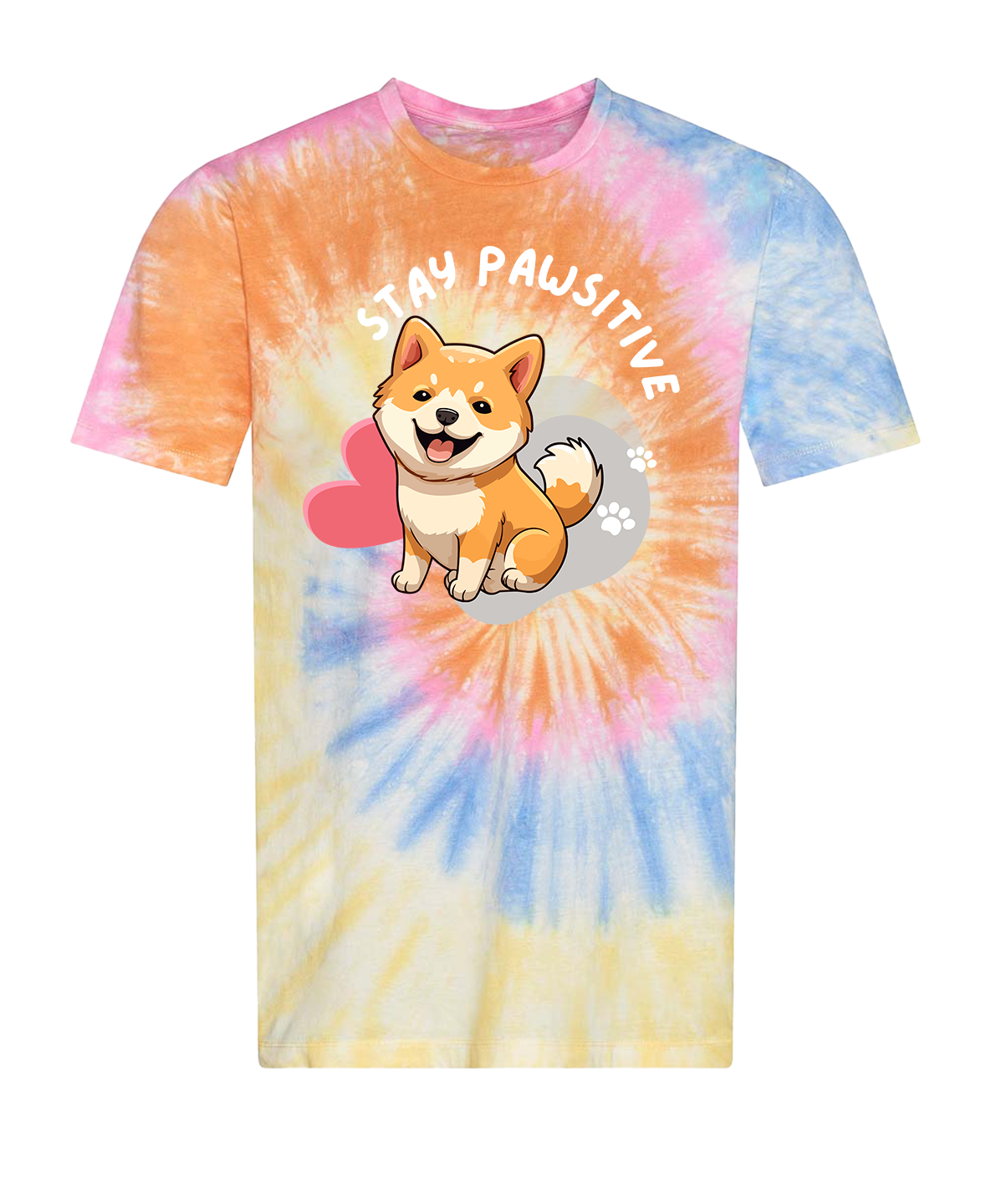 Stay Pawsitive - Dog T-Shirt