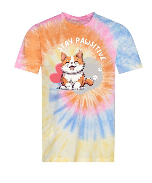 Stay Pawsitive - Cat T-Shirt
